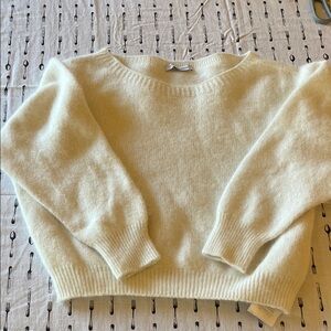 Motivi Women's Angora Blend Cream Sweater